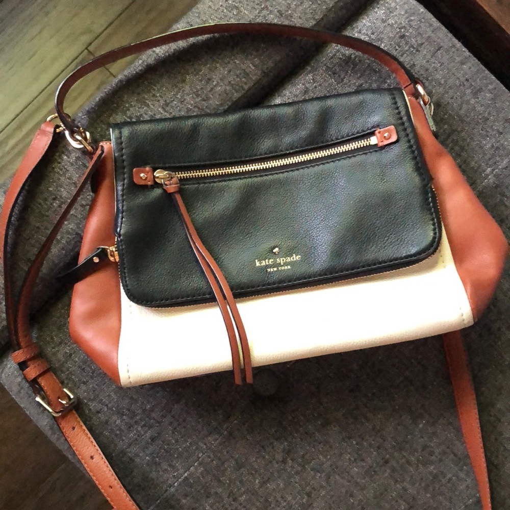 Black Brown & White Kate Spade Crossbody